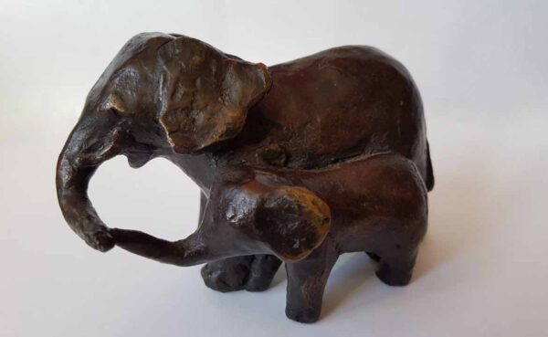 Olifant met Jong